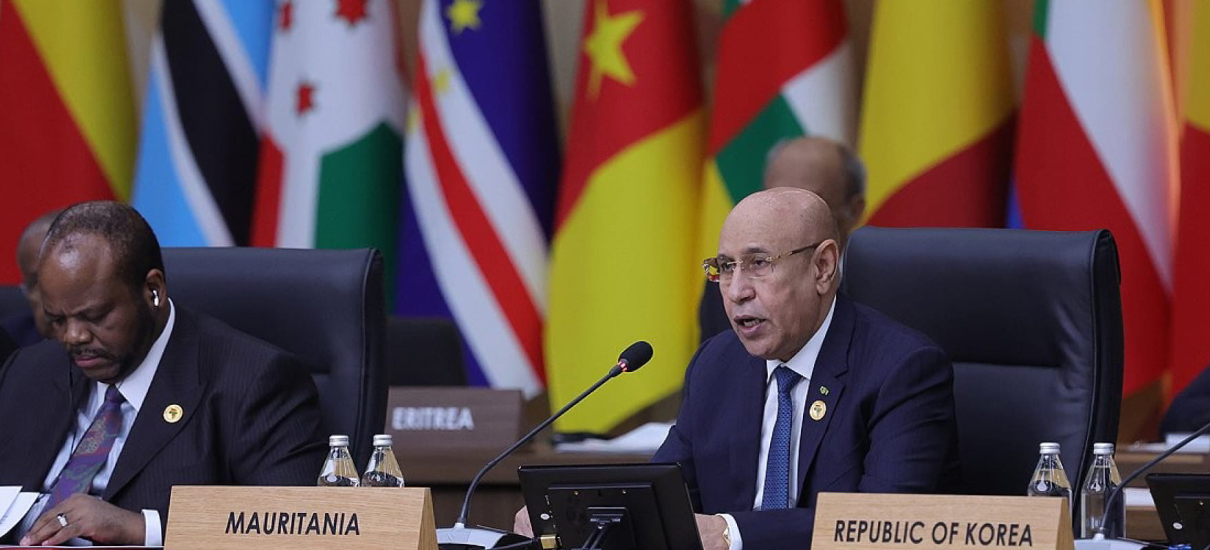 Mauritania representative speaking at the Republic of Korea-Africa summit.